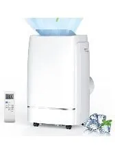 Rintuf 12000 BTU Portable Air Conditioner, 550 sq.ft, 2023 Ultra Quiet 3-in-1 Portable AC Unit, Wide Oscillation, 24H Timer, Ai...