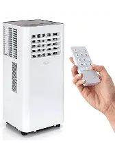 SereneLife Compact Freestanding Portable Air Conditioner - 10,000 BTU Indoor Free Standing AC Unit w/ Dehumidifier & Fan Modes ...