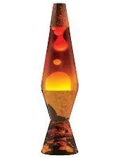 Lamp Lava 2149 14.5-inch, Decal Colormax, Color Max Volcano Base/White Wax/Clear Liquid/Tri-Colored Globe