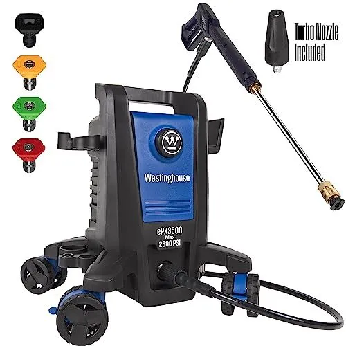 Westinghouse ePX3500 Electric Pressure Washer, 2500 Max PSI 1.76 Max GPM with Anti-Tipping Technology, Onboard Soap Tank, Pro-S...